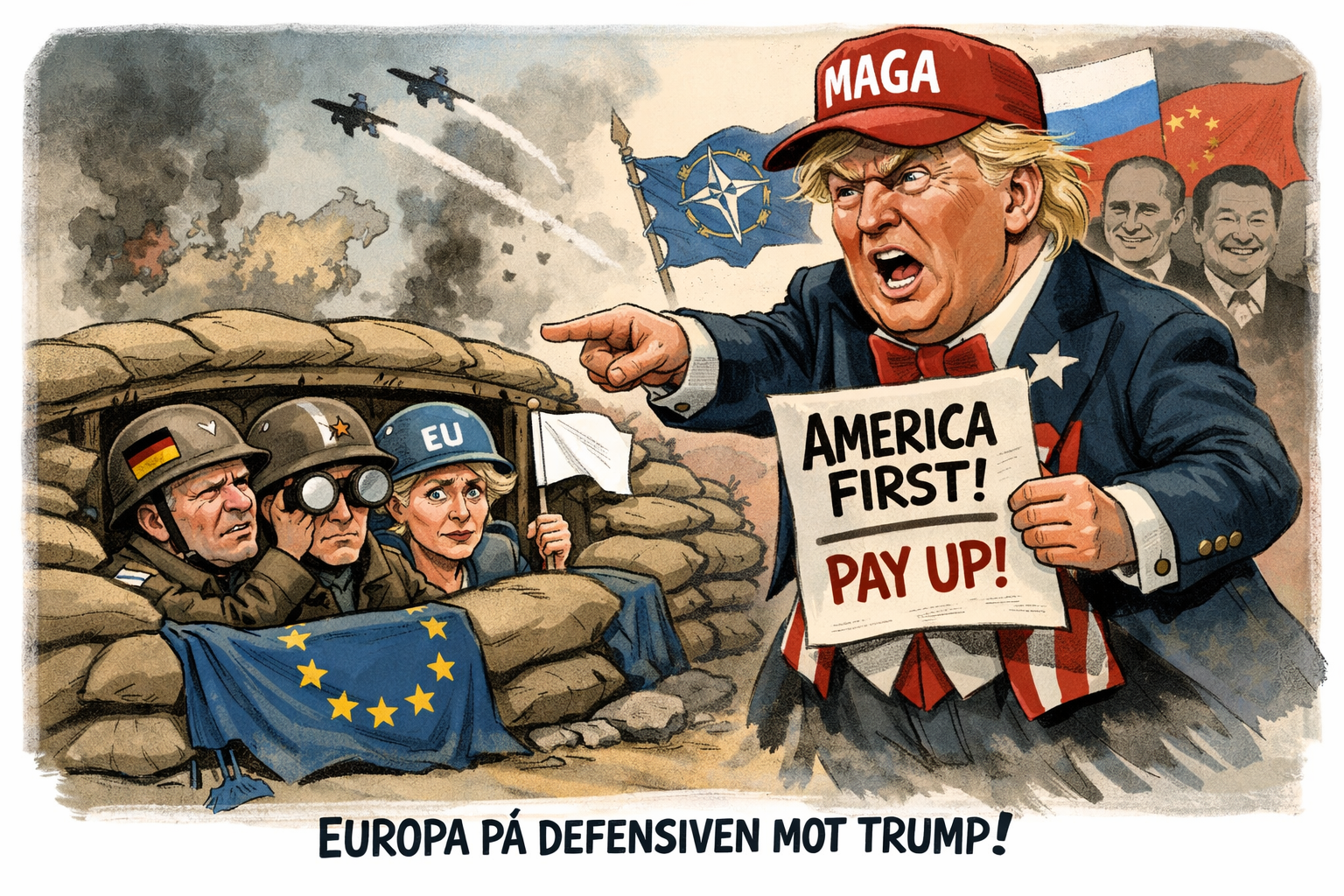 Europa på defensiven mot Trump